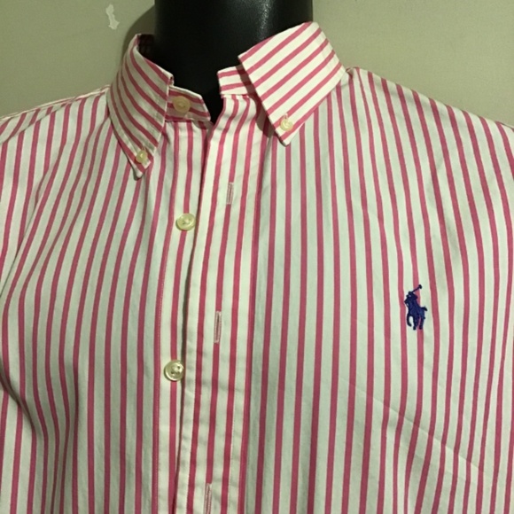 🔥#132, Polo Ralph Lauren, see pictures, new cond. pink striped, gorgeous 🔥🔥 - Picture 2 of 6